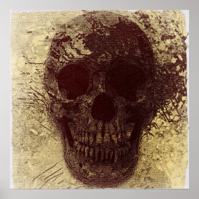 Poster Grunge Skull (Devant)