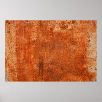 Poster Grunge texture métal rouillé. Corrosion rouillée e