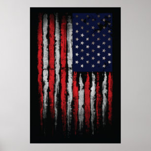 Poster Grunge U.S.A flag