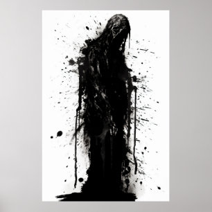 Poster Grungy Grim Reaper