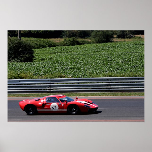 Poster GT40 MK1 Le Mans Classic (Devant)