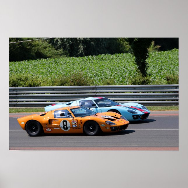 Poster GT40 MK1 Le Mans Classic (Devant)
