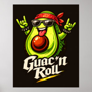Poster Guac 'n Roll - Guac Pack - Amateurs de nourriture