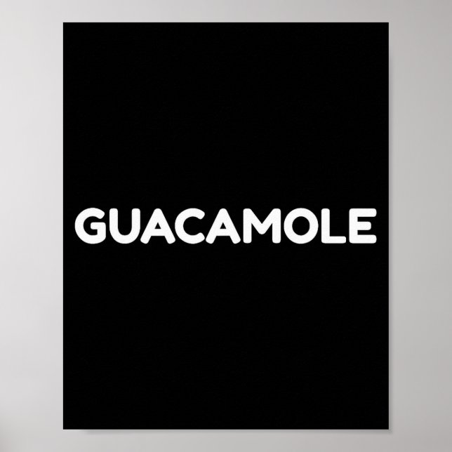 Poster Guacamole Funny Halloween Costume Shirt  (Devant)