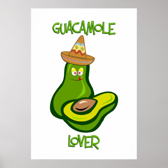 Poster Guacamole Lover (Devant)