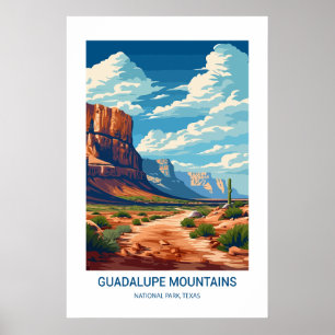 Poster Guadalupe Mountain National Park Texas USA