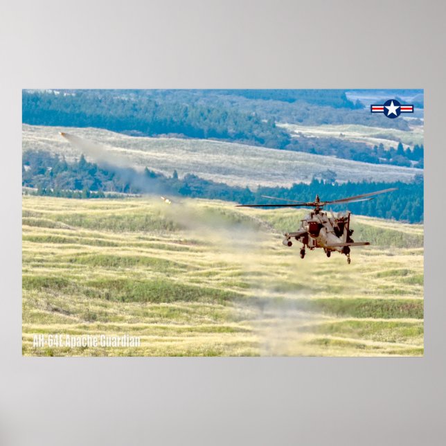 POSTER GUARDIAN APACHE AH-64E (Devant)
