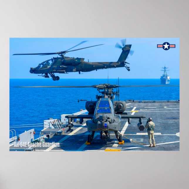 POSTER GUARDIAN APACHE AH-64E (Devant)