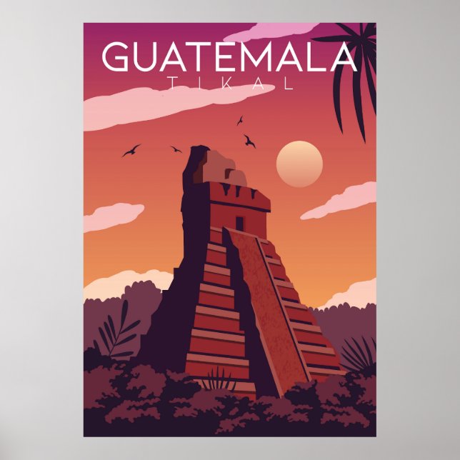 Poster Guatemala Tikal (Devant)
