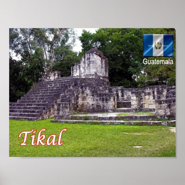 Poster Guatemala - Tikal - Flickr (Devant)
