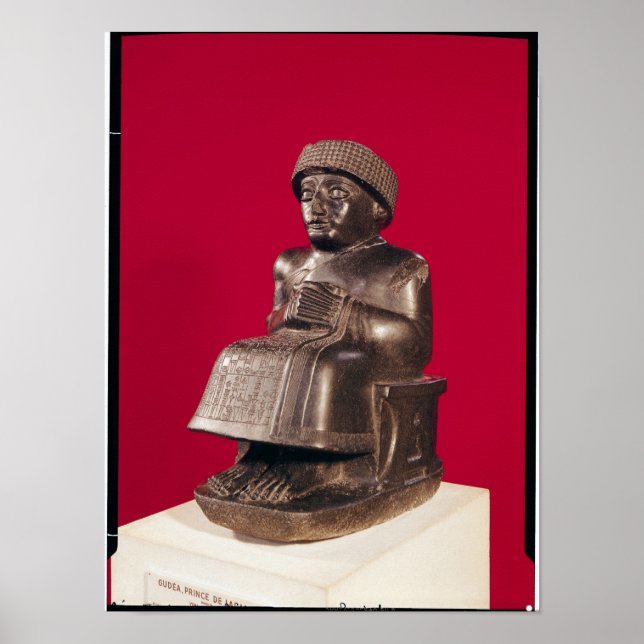 Poster Gudea, Prince de Lagash, dédiée à (Devant)