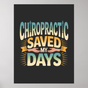 Poster Guérison chiropratique et soulagement des maux de 
