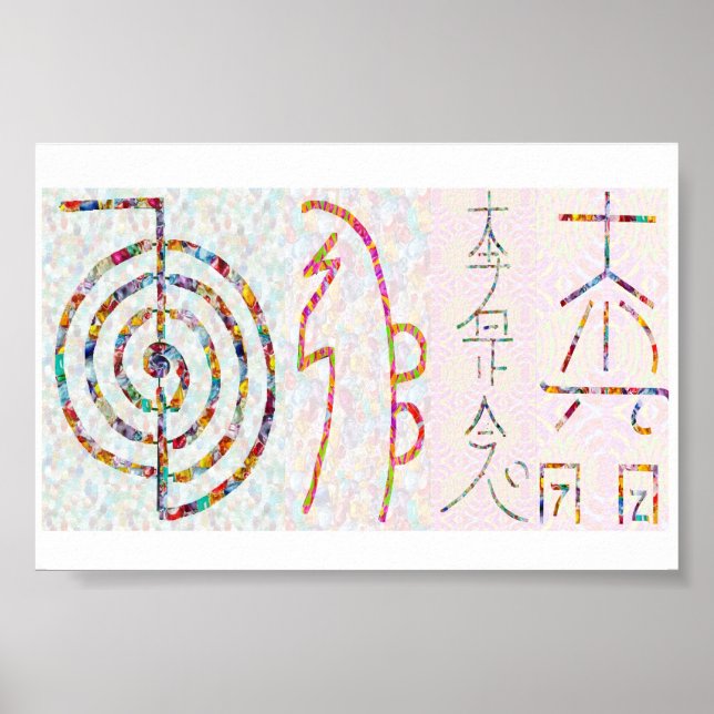 Poster GUÉRISON REIKI Chokuray ShayHayKi Distance Healer (Devant)