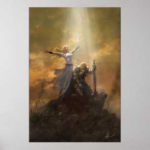 Poster Guérisseur et chevalier syndiqués