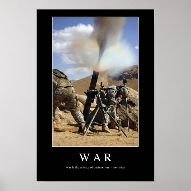 Poster Guerre : Citation 1 inspirée (Devant)
