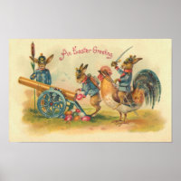 Guerre de Bunny de Pâques Vintage