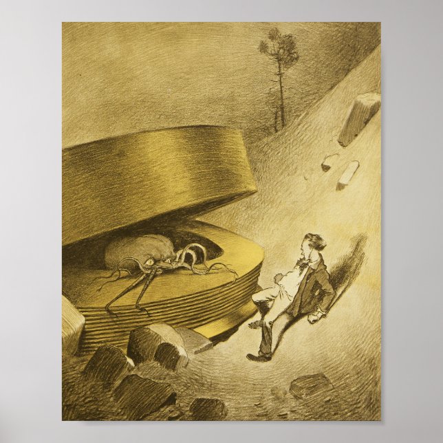 Poster Guerre Des Martiens Des Mondes Aliens SciFi (Devant)