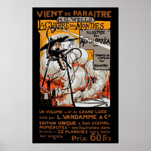 POSTER GUERRE DU MONDE AFFICHAGE FRANÇAIS 1906 (Devant)