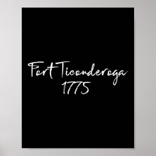 Poster Guerre révolutionnaire de Fort Ticondéroga 1775 He