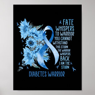 Poster Guerrier chuchote au destin Je suis la tempête 