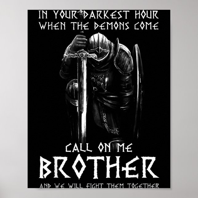 Poster Guerrier de Dieu Appelle-Moi Déranger Combat Cheva (Devant)