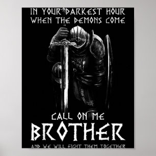 Poster Guerrier de Dieu Appelle-Moi Déranger Combat Cheva