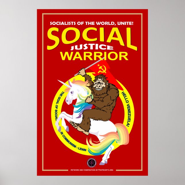 Poster Guerrier de justice sociale-2 (Devant)