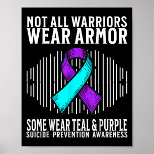 Poster Guerrier de la sensibilisation au suicide Préventi