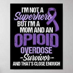 Poster Guerrier de la sensibilisation au surdosage d'opio