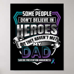 Poster Guerrier de prévention du suicide - Je porte le vi