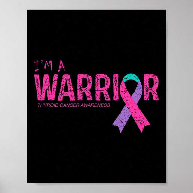 Poster Guerrier de sensibilisation au cancer (Devant)