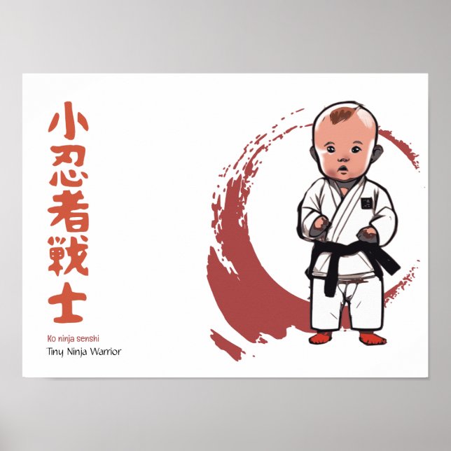 Poster Guerrier de Tiny Ninja (Devant)
