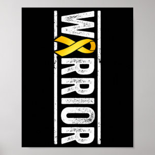 Poster Guerrier du cancer de l'enfance - Prix d'or pédiat