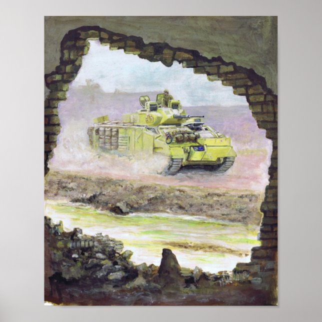 Poster Guerrier du désert Irak (Devant)