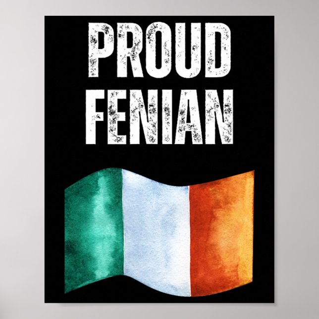 Poster Guerrier Irlandais Fier Vêtements Républicains Irl (Devant)