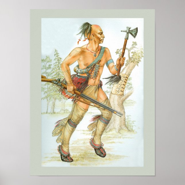 Poster Guerrier mohawk (Devant)
