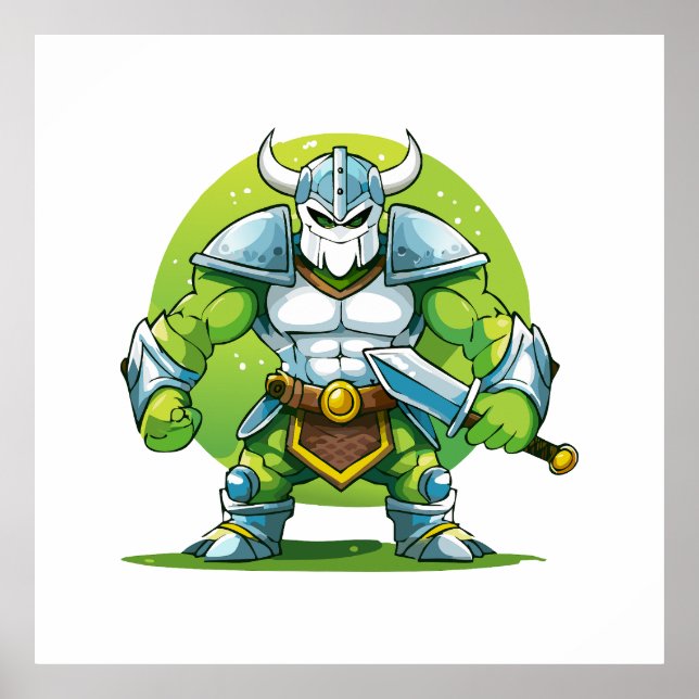 Poster guerrier orc (Devant)
