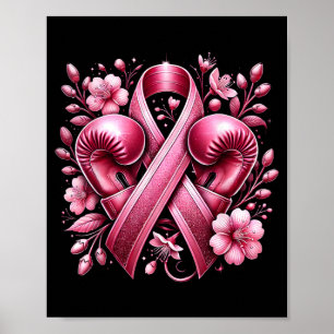 Poster Guerrière du cancer du sein Sensibilisation au can