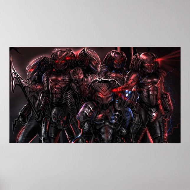 POSTER GUERRIERS DU PRÉDATEUR (Devant)