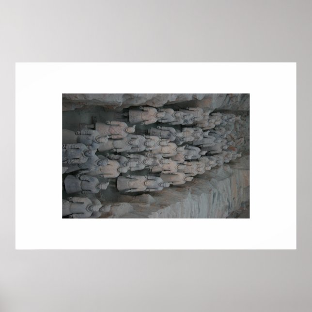 Poster guerriers en terre cuite (Devant)