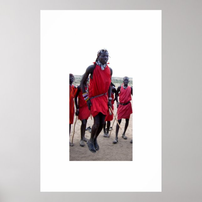 Poster Guerriers masaïs au Kenya (Devant)