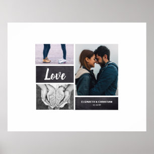 Poster Guest Signature   Photo Collage Wedding