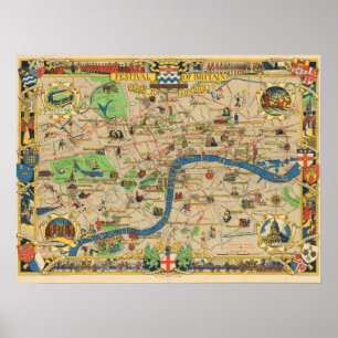 Poster Guide vintage De L'Affiche Londres