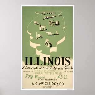 Poster Guidez à l'Illinois WPA 1940