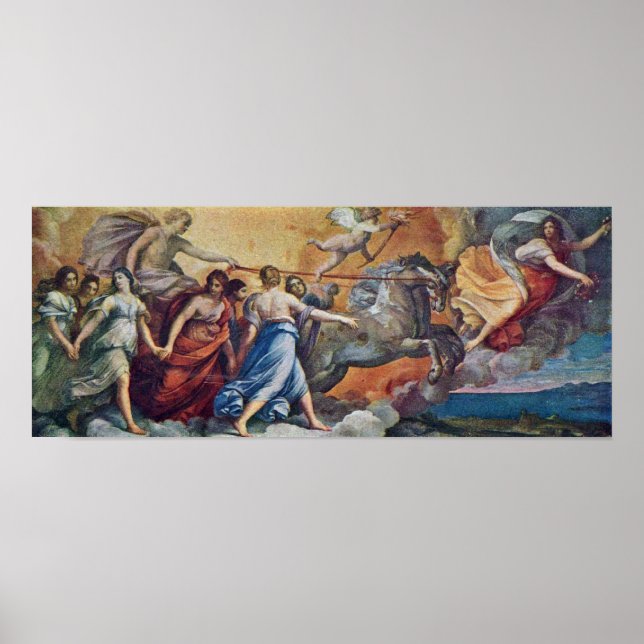 Poster Guido Reni - Aurora suivant Apollo dans sa voiture (Devant)