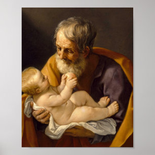 Poster Guido Reni - Saint Joseph Et Le Christ Enfant