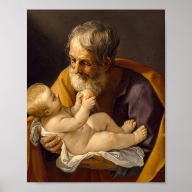 Poster Guido Reni - Saint Joseph Et Le Christ Enfant (Devant)