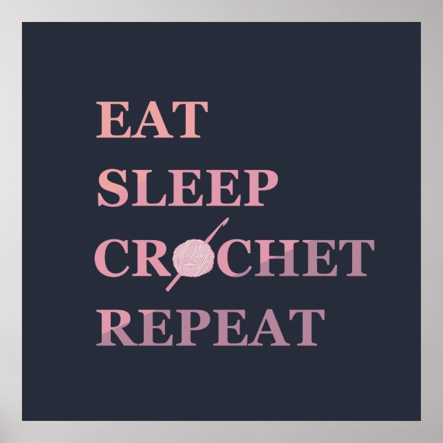 Poster Guillemet au crochet amusant (Devant)