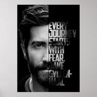 Poster Guillemet noir et blanc Jake Gyllenhaal