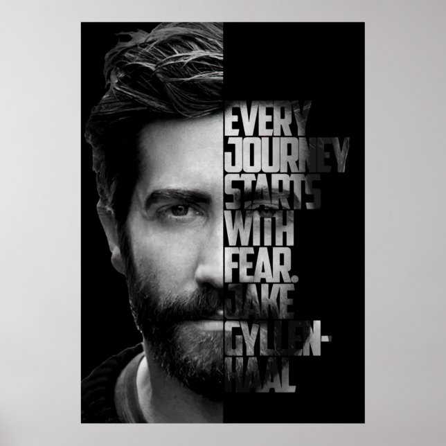 Poster Guillemet noir et blanc Jake Gyllenhaal (Devant)
